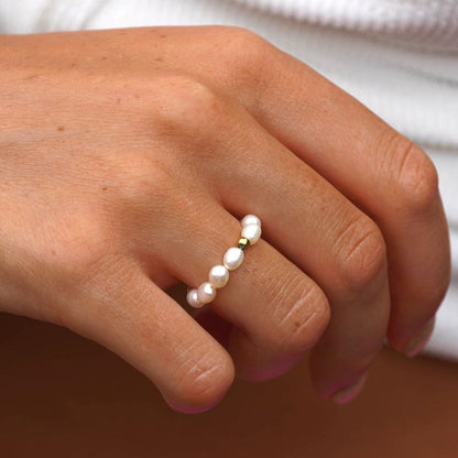 Bague avec perle d’eau douce