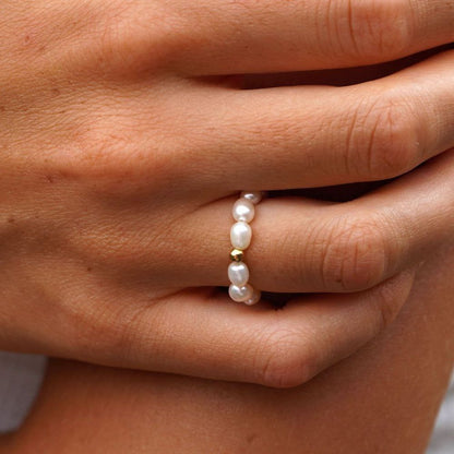 Bague avec perle d’eau douce