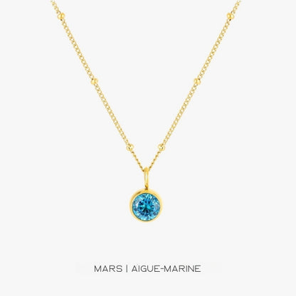 Collier avec Pierre de Signe Astrologique