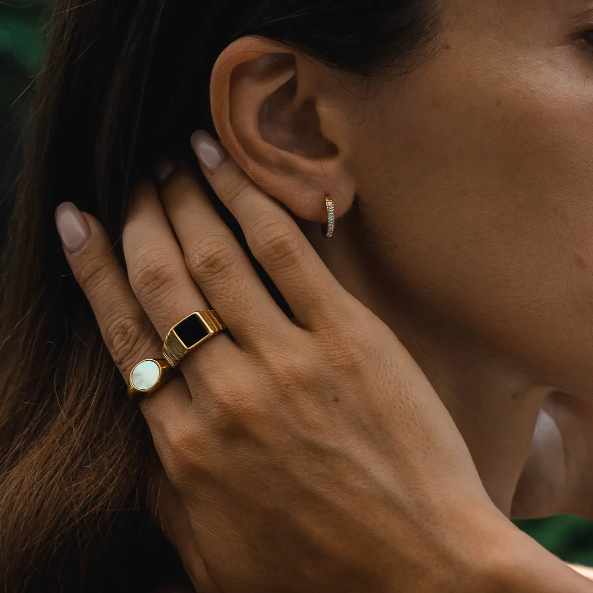 Bague "Kaya" en Onyx