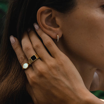 Bague "Kaya" en Onyx