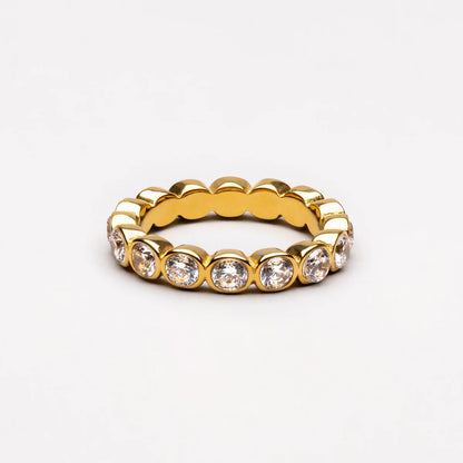 Bague Perlée Étincelante