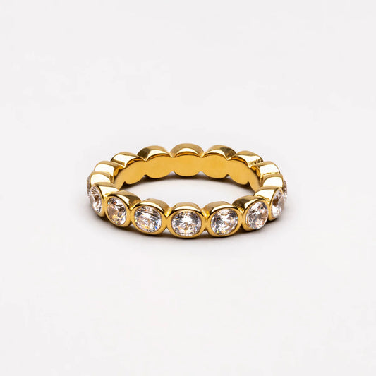 Bague Perlée Étincelante