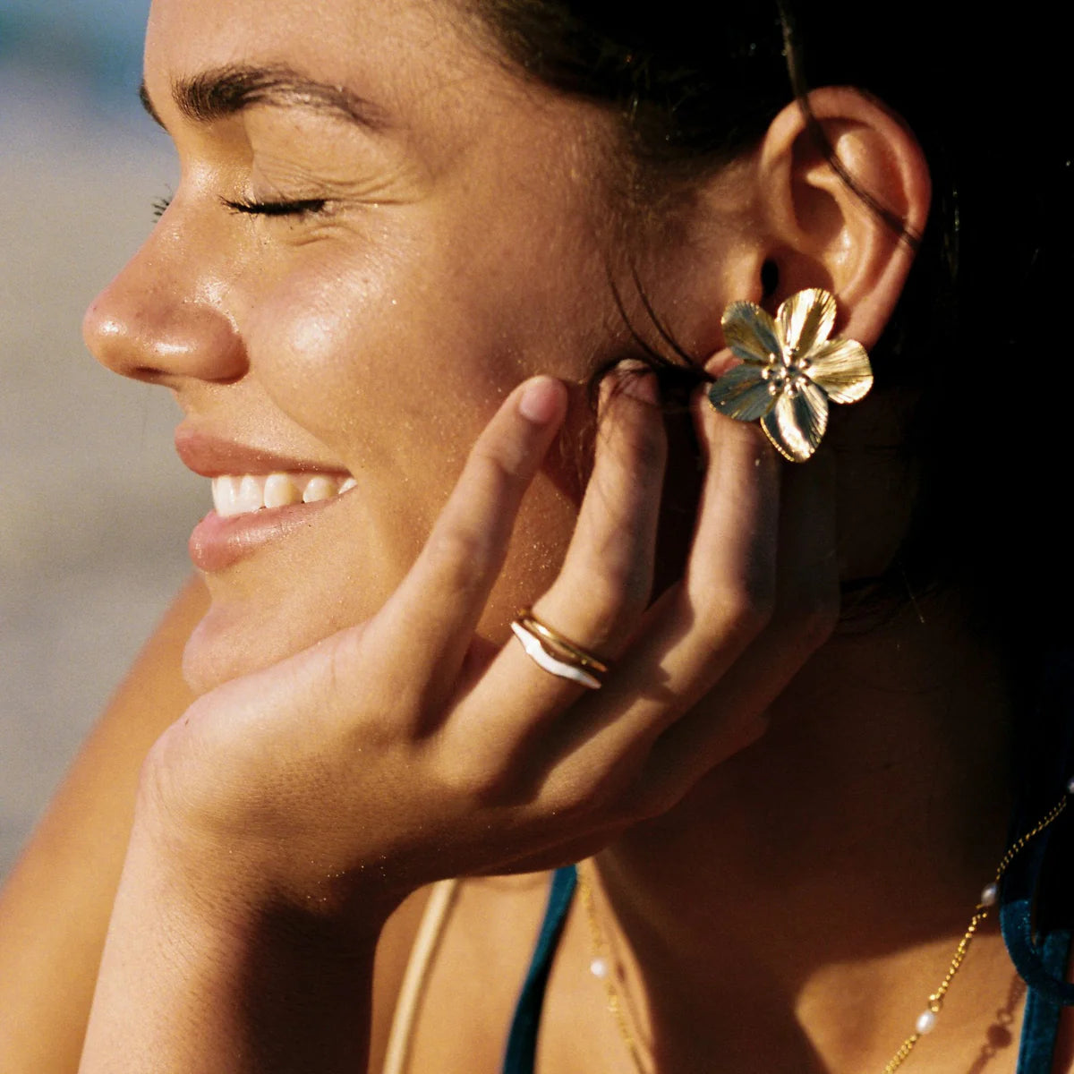 Boucles d’oreilles Hibiscus