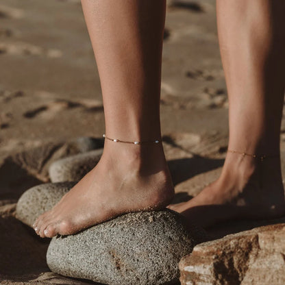 Chaîne de cheville Perles d’eau douce
