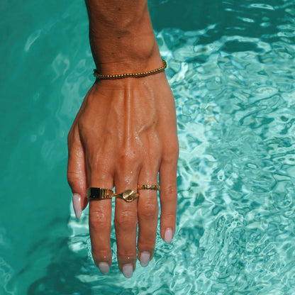 Bague "Kaya" en Onyx