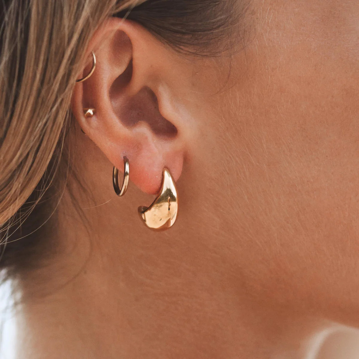 Boucles d’oreilles Créoles Goutte