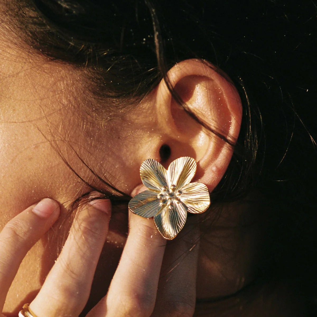 Boucles d’oreilles Hibiscus