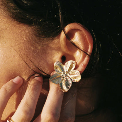 Boucles d’oreilles Hibiscus