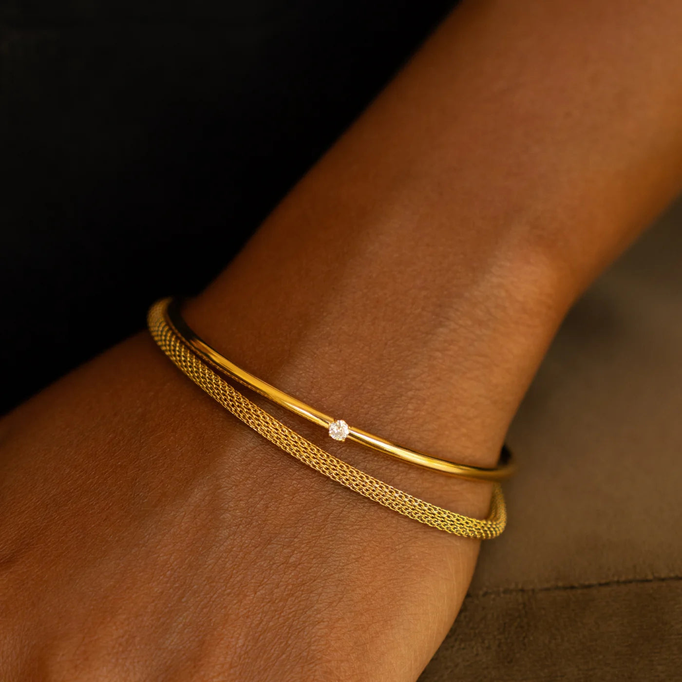 Bracelet Manchette Solaire Fin
