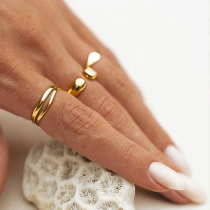 Bague double "Breeze"