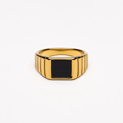 Bague "Kaya" en Onyx