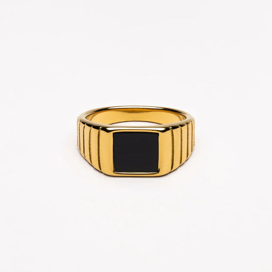 Bague "Kaya" en Onyx