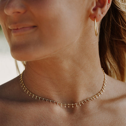 Collier ras-de-cou "Azur"
