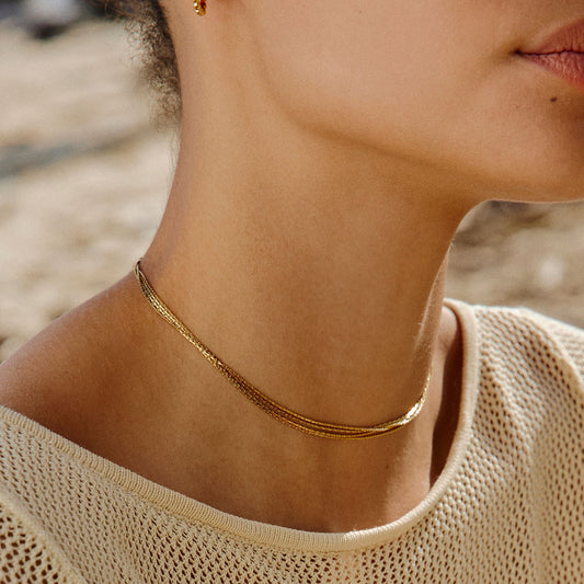 Collier Ras-du-Cou Superposé "Riviera"