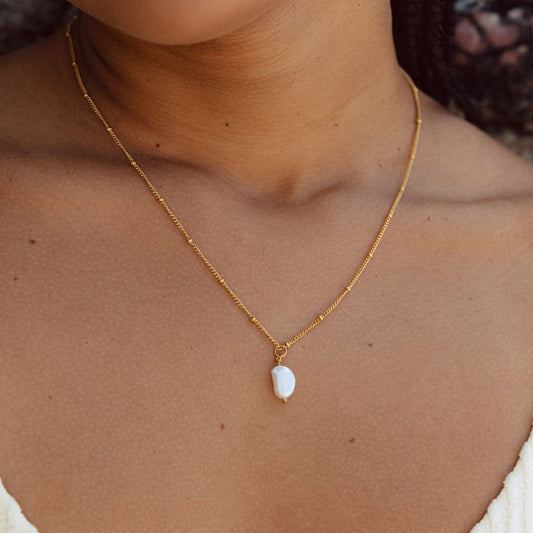 Collier en perle baroque