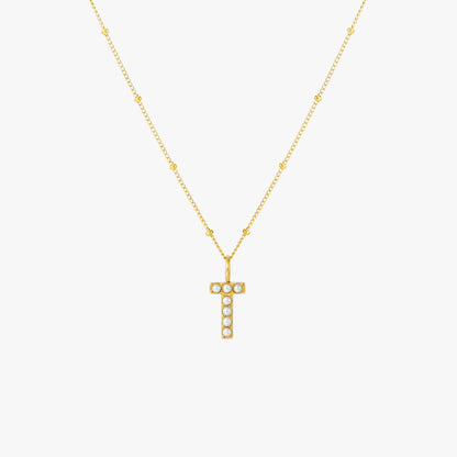 Collier Initial en Perle