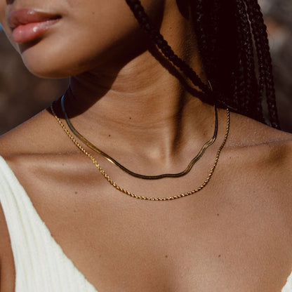 Collier superposé "Côte d’Azur"