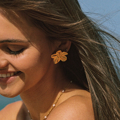 Boucles d’oreilles Hibiscus