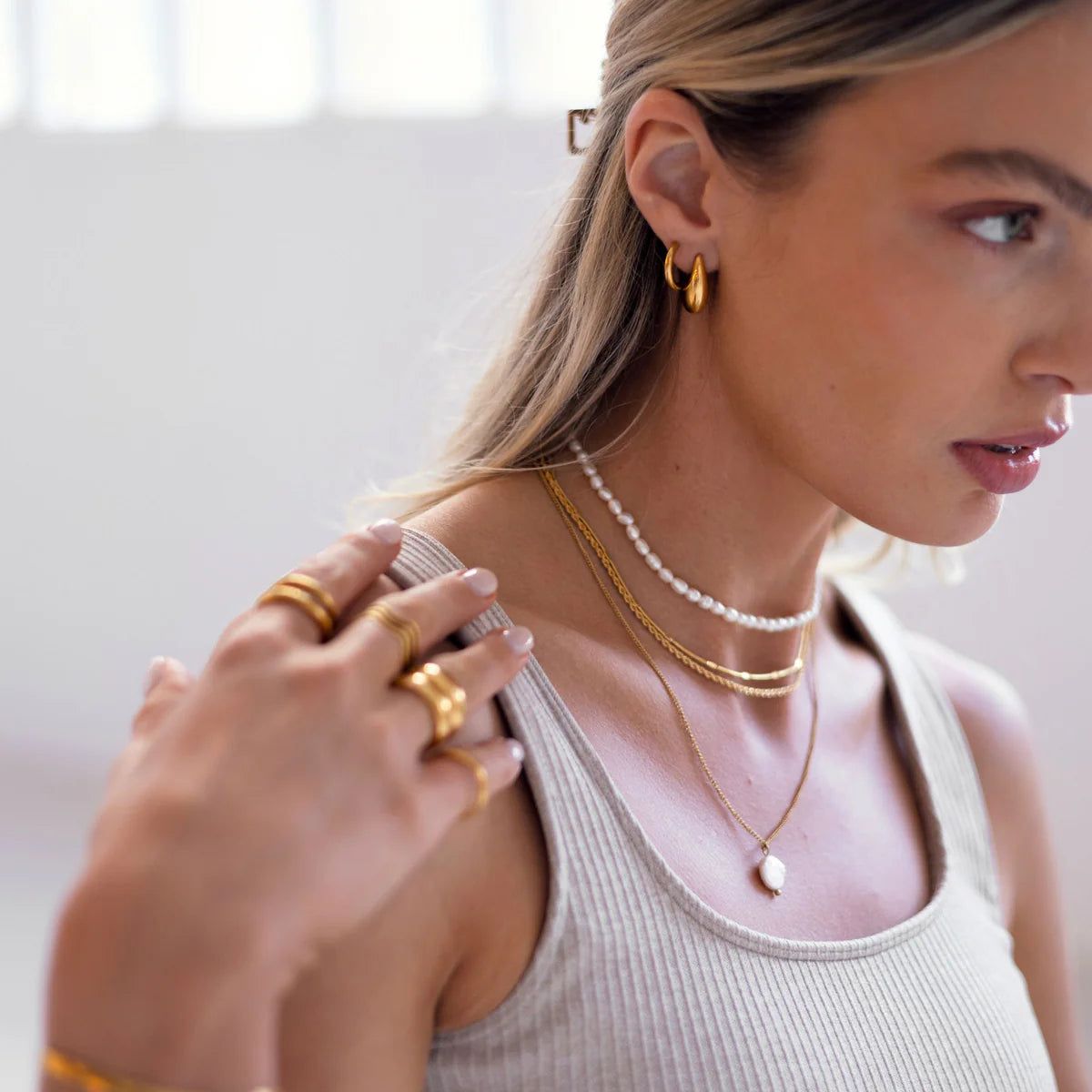 Boucles d’oreilles Créoles Goutte