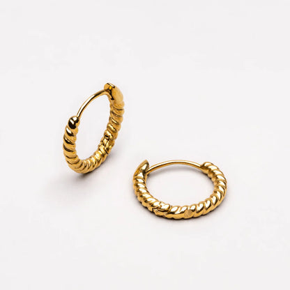 Boucles d’oreilles Créoles Torsadées